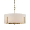 Home Decorators Collection Manhattan 4-Light Aged Brass Chandelier with Cream Colored Drum Shade -Flora Home Decorators Soldes aged brass home decorators collection chandeliers hd 1537 i 64 1000