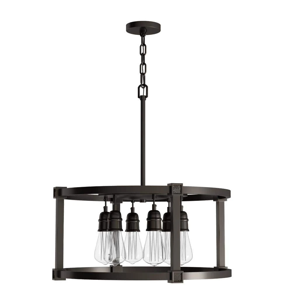 Home Decorators Collection Romaro Row 6-Light Aged Bronze Dinette Chandelier 15 Home Decorators Collection Romaro Row 6-Light Aged Bronze Dinette Chandelier - Image 13