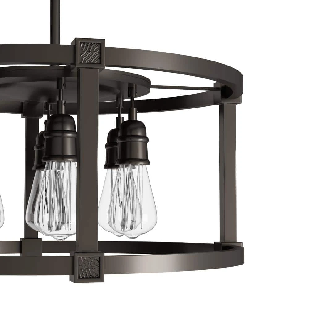 Home Decorators Collection Romaro Row 6-Light Aged Bronze Dinette Chandelier 14 Home Decorators Collection Romaro Row 6-Light Aged Bronze Dinette Chandelier - Image 12