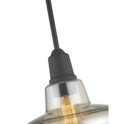 Home Decorators Collection 1-Light Aged Bronze Pendant with Amber Plated Glass Shade and Vintage Bulb -Flora Home Decorators Soldes aged bronze home decorators collection pendant lights hd 1326 i 1f 1000