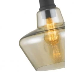 Home Decorators Collection 1-Light Aged Bronze Pendant with Amber Plated Glass Shade and Vintage Bulb -Flora Home Decorators Soldes aged bronze home decorators collection pendant lights hd 1326 i 4f 1000