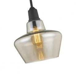 Home Decorators Collection 1-Light Aged Bronze Pendant with Amber Plated Glass Shade and Vintage Bulb -Flora Home Decorators Soldes aged bronze home decorators collection pendant lights hd 1326 i c3 1000