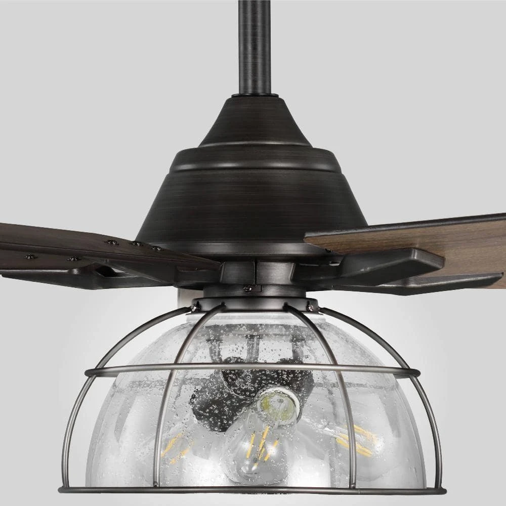 Home Decorators Collection Casun 52 in. LED Indoor Aged Iron Ceiling Fan with Remote Control and Light Kit 7 Home Decorators Collection Casun 52 in. LED Indoor Aged Iron Ceiling Fan with Remote Control and Light Kit - Image 5