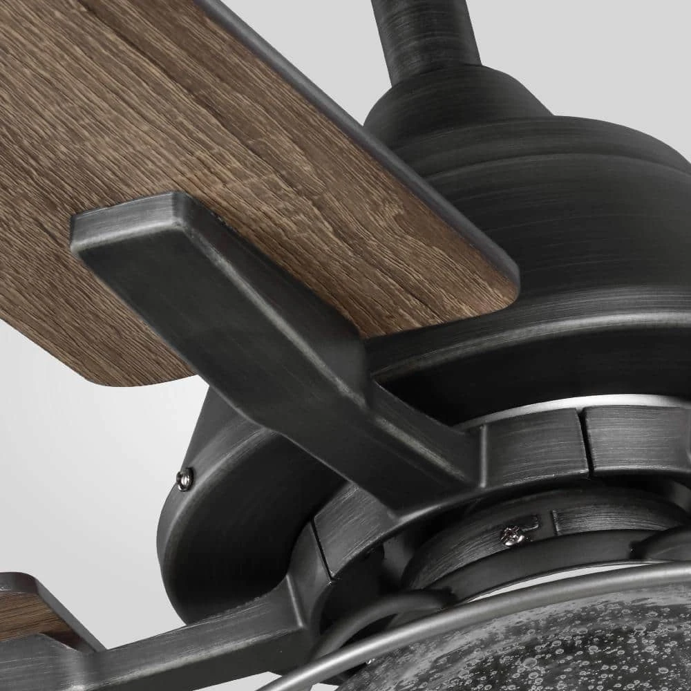 Home Decorators Collection Casun 52 in. LED Indoor Aged Iron Ceiling Fan with Remote Control and Light Kit 5 Home Decorators Collection Casun 52 in. LED Indoor Aged Iron Ceiling Fan with Remote Control and Light Kit - Image 3