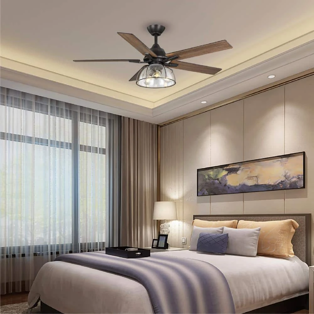 Home Decorators Collection Casun 52 in. LED Indoor Aged Iron Ceiling Fan with Remote Control and Light Kit 8 Home Decorators Collection Casun 52 in. LED Indoor Aged Iron Ceiling Fan with Remote Control and Light Kit - Image 6