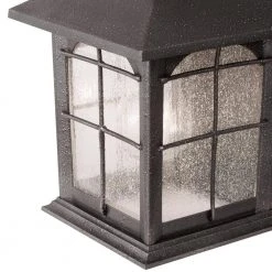Home Decorators Collection Brimfield 14.2 in. Aged Iron 1 Light Outdoor Wall Lantern with Clear Seedy Glass Shade and 220 Motion Sensing -Flora Home Decorators Soldes aged iron home decorators collection outdoor sconces hb7251ma 292 66 1000