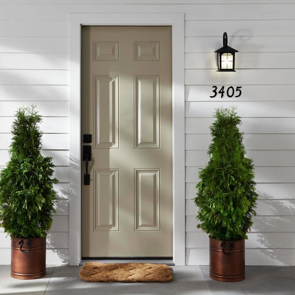 Home Decorators Collection Brimfield 12.75 in. Aged Iron 1 Light Outdoor Wall Lantern with Clear Seedy Glass Shade 4 Home Decorators Collection Brimfield 12.75 in. Aged Iron 1 Light Outdoor Wall Lantern with Clear Seedy Glass Shade - Image 2