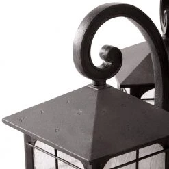 Home Decorators Collection Brimfield 88.5 in. Aged Iron 3-Head, 3-Light Outdoor Post Lamp with Clear Seedy Glass Shade -Flora Home Decorators Soldes aged iron home decorators collection post light sets hb7019a 292 a0 1000