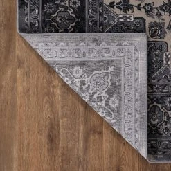 Home Decorators Collection Angora Anthracite 8 ft. x 10 ft. Medallion Area Rug -Flora Home Decorators Soldes anthracite home decorators collection area rugs 27337 66 1000