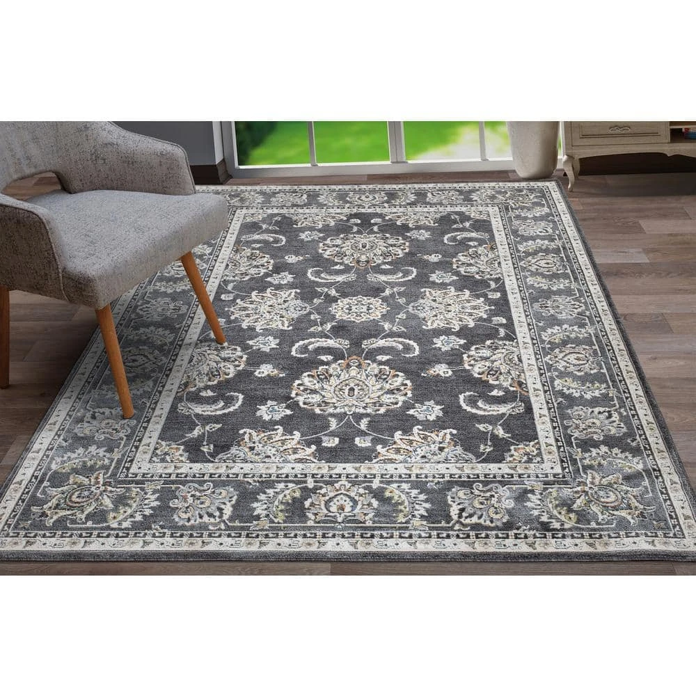 Home Decorators Collection Carlisle Anthracite 5 ft. x 6 ft. 8 in. Area Rug 8 Home Decorators Collection Carlisle Anthracite 5 ft. x 6 ft. 8 in. Area Rug - Image 6