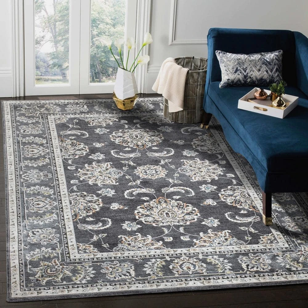 Home Decorators Collection Carlisle Anthracite 5 ft. x 6 ft. 8 in. Area Rug 9 Home Decorators Collection Carlisle Anthracite 5 ft. x 6 ft. 8 in. Area Rug - Image 7