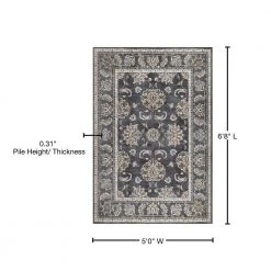 Home Decorators Collection Carlisle Anthracite 5 ft. x 6 ft. 8 in. Area Rug 19 Home Decorators Collection Carlisle Anthracite 5 ft. x 6 ft. 8 in. Area Rug -Flora Home Decorators Soldes anthracite home decorators collection area rugs 39045 76 1000