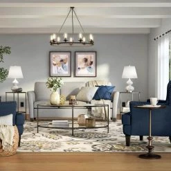 Home Decorators Collection Bella 46 in. Antique Bronze/Clear Large Oval Glass Coffee Table with Shelf -Flora Home Decorators Soldes antique bronze home decorators collection coffee tables v183102xxb np 40 1000