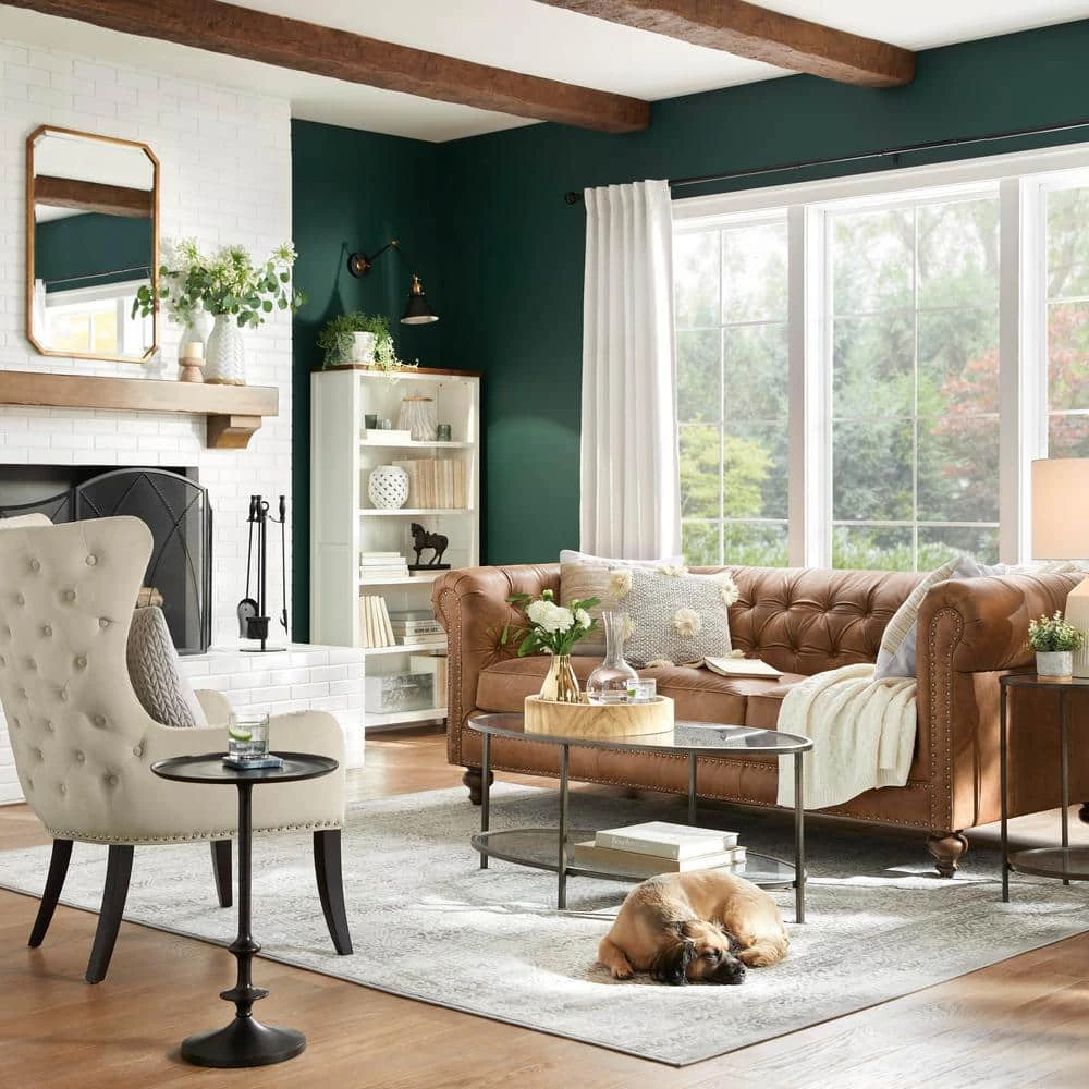 Home Decorators Collection Bella Round Antique Bronze Metal and Glass Accent Table (18 in. W x 24 in. H) 7 Home Decorators Collection Bella Round Antique Bronze Metal and Glass Accent Table (18 in. W x 24 in. H) - Image 5