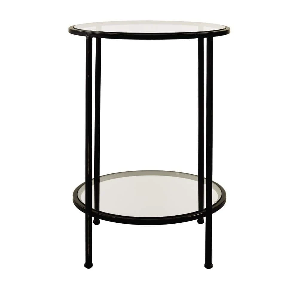 Home Decorators Collection Bella Round Antique Bronze Metal and Glass Accent Table (18 in. W x 24 in. H) 12 Home Decorators Collection Bella Round Antique Bronze Metal and Glass Accent Table (18 in. W x 24 in. H) - Image 10