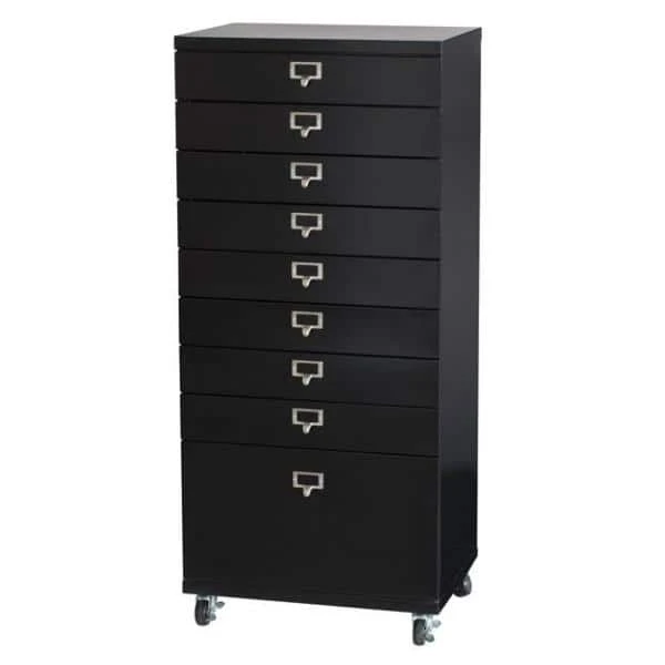 Home Decorators Collection Becker 9-Drawer Antique Bronze Metal Storage Cart 3 Home Decorators Collection Becker 9-Drawer Antique Bronze Metal Storage Cart - Image 2