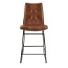 Home Decorators Collection Ivers Stitched Faux Leather Upholstered Counter Stool with Back -Flora Home Decorators Soldes antique brown home decorators collection bar stools pjj244 pj701 64 1000