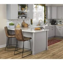 Home Decorators Collection Ivers Stitched Faux Leather Upholstered Counter Stool with Back -Flora Home Decorators Soldes antique brown home decorators collection bar stools pjj244 pj701 76 1000