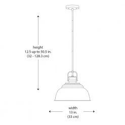 Home Decorators Collection Shelston 13-in. 1-Light Antique Gold Farmhouse Hanging Kitchen Pendant Light with Metal Shade -Flora Home Decorators Soldes antique gold home decorators collection chandeliers rs20190724 1 ag 77 1000