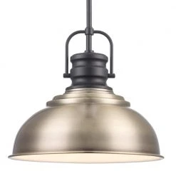 Home Decorators Collection Shelston 13-in. 1-Light Antique Gold Farmhouse Hanging Kitchen Pendant Light with Metal Shade -Flora Home Decorators Soldes antique gold home decorators collection chandeliers rs20190724 1 ag c3 1000