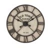 Home Decorators Collection Rustic Black Metal and Natural Shiplap Decorative Wall Clock (23 in.)