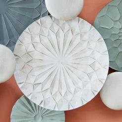 Home Decorators Collection Metal Layered Plates Dimensional Wall Art (53 in. W x 25 in. H) -Flora Home Decorators Soldes antique home decorators collection wall signs 21mje20762 40 1000