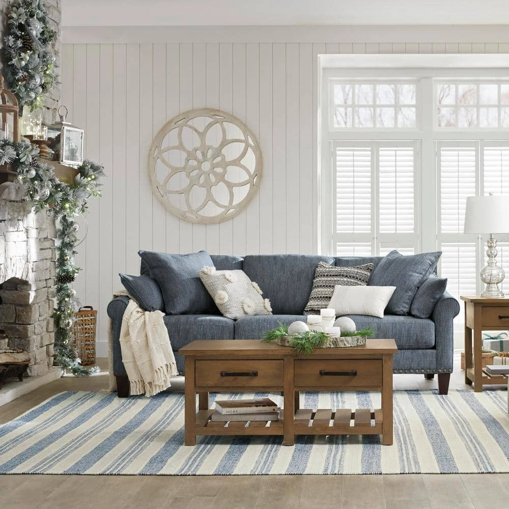 Home Decorators Collection Danforth 42 in. Antique Patina Large Rectangle Wood Coffee Table with 2-Drawers 11 Home Decorators Collection Danforth 42 in. Antique Patina Large Rectangle Wood Coffee Table with 2-Drawers - Image 9