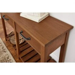 Home Decorators Collection Danforth 48 in. Antique Patina Standard Rectangle Wood Console Table with Drawers -Flora Home Decorators Soldes antique patina home decorators collection console tables acb 2609 110 1d 1000