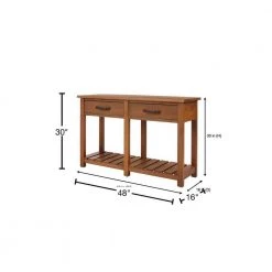 Home Decorators Collection Danforth 48 in. Antique Patina Standard Rectangle Wood Console Table with Drawers -Flora Home Decorators Soldes antique patina home decorators collection console tables acb 2609 110 40 1000