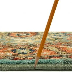 Home Decorators Collection Mariah Aquamarine 2 ft. x 7 ft. Runner Rug -Flora Home Decorators Soldes aquamarine home decorators collection area rugs 635596 77 1000