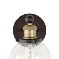 Home Decorators Collection Evelyn 6 in. 1-Light Bronze Modern Industrial Wall Mount Sconce Light with Clear Glass Shade 20 Home Decorators Collection Evelyn 6 in. 1-Light Bronze Modern Industrial Wall Mount Sconce Light with Clear Glass Shade -Flora Home Decorators Soldes artisan bronze home decorators collection vanity lighting hb15018 313 c3 1000