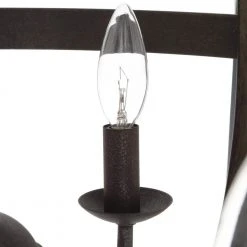 Home Decorators Collection Keowee 24-1/4 in. 6-Light Artisan Iron Farmhouse Orb Chandelier with Coastal Antique White Wood Accents -Flora Home Decorators Soldes artisan iron elm wood home decorators collection chandeliers 1004hdcaidi a0 1000