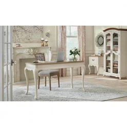 Home Decorators Collection Provence Ivory Writing Desk with Ash Brown Top 54 in. -Flora Home Decorators Soldes ash brown home decorators collection writing desks md pv 006 a0 1000