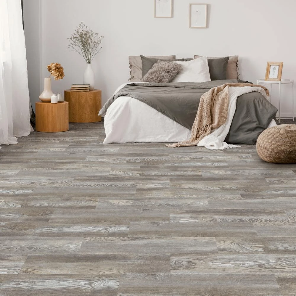 Home Decorators Collection 7.1 in. W Ash Clay Click Lock Luxury Vinyl Plank Flooring (23.44 sq. ft./case) 4 Home Decorators Collection 7.1 in. W Ash Clay Click Lock Luxury Vinyl Plank Flooring (23.44 sq. ft./case) - Image 2