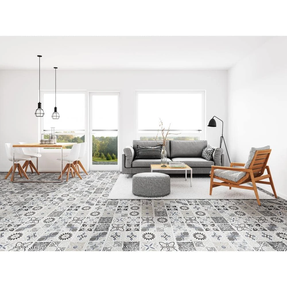 Home Decorators Collection Bailey Rain 11.81 in. W x 23.62 in. L Rigid Core Luxury Vinyl Tile Flooring (19.37 sq. ft. / case) 9 Home Decorators Collection Bailey Rain 11.81 in. W x 23.62 in. L Rigid Core Luxury Vinyl Tile Flooring (19.37 sq. ft. / case) - Image 7