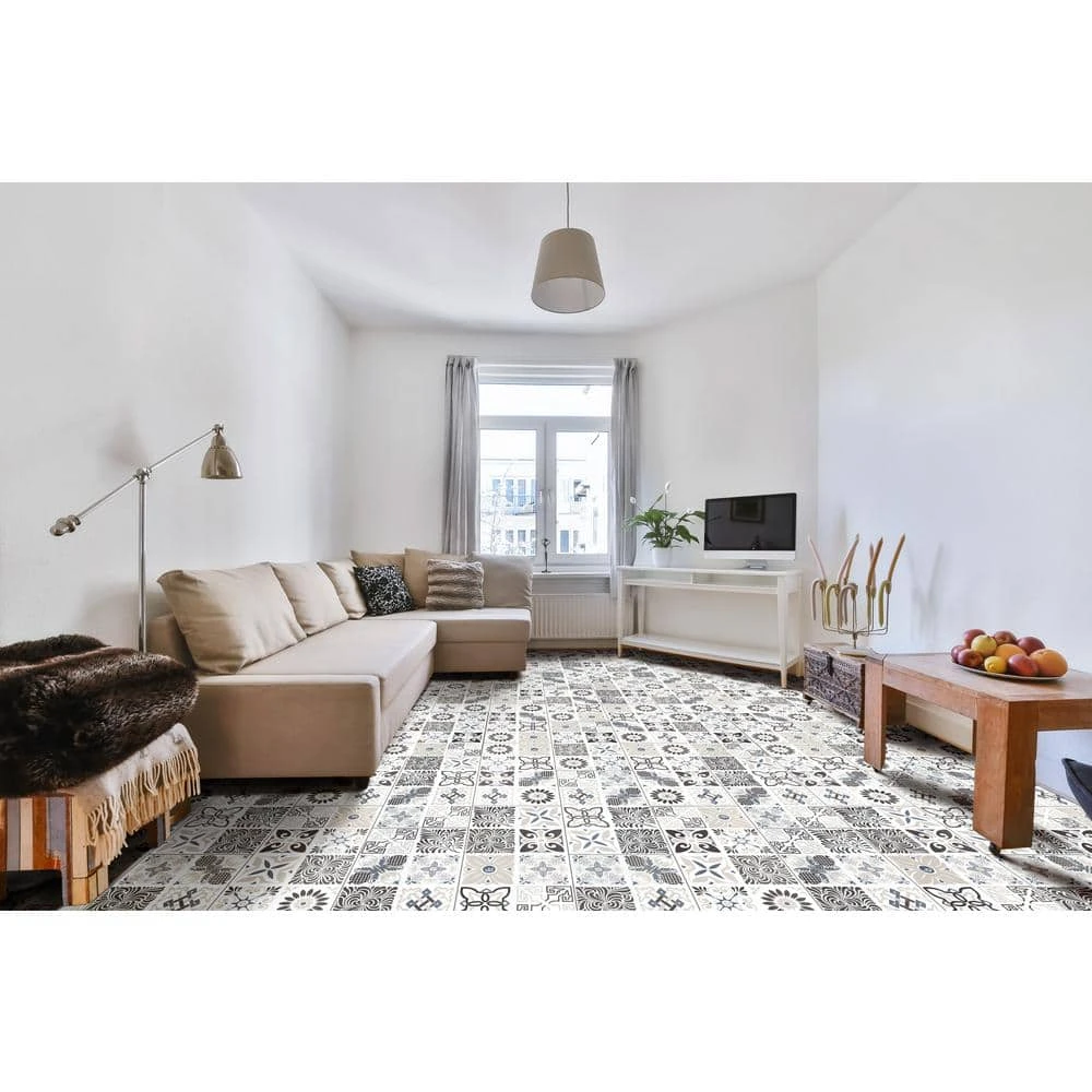 Home Decorators Collection Bailey Rain 11.81 in. W x 23.62 in. L Rigid Core Luxury Vinyl Tile Flooring (19.37 sq. ft. / case) 4 Home Decorators Collection Bailey Rain 11.81 in. W x 23.62 in. L Rigid Core Luxury Vinyl Tile Flooring (19.37 sq. ft. / case) - Image 2