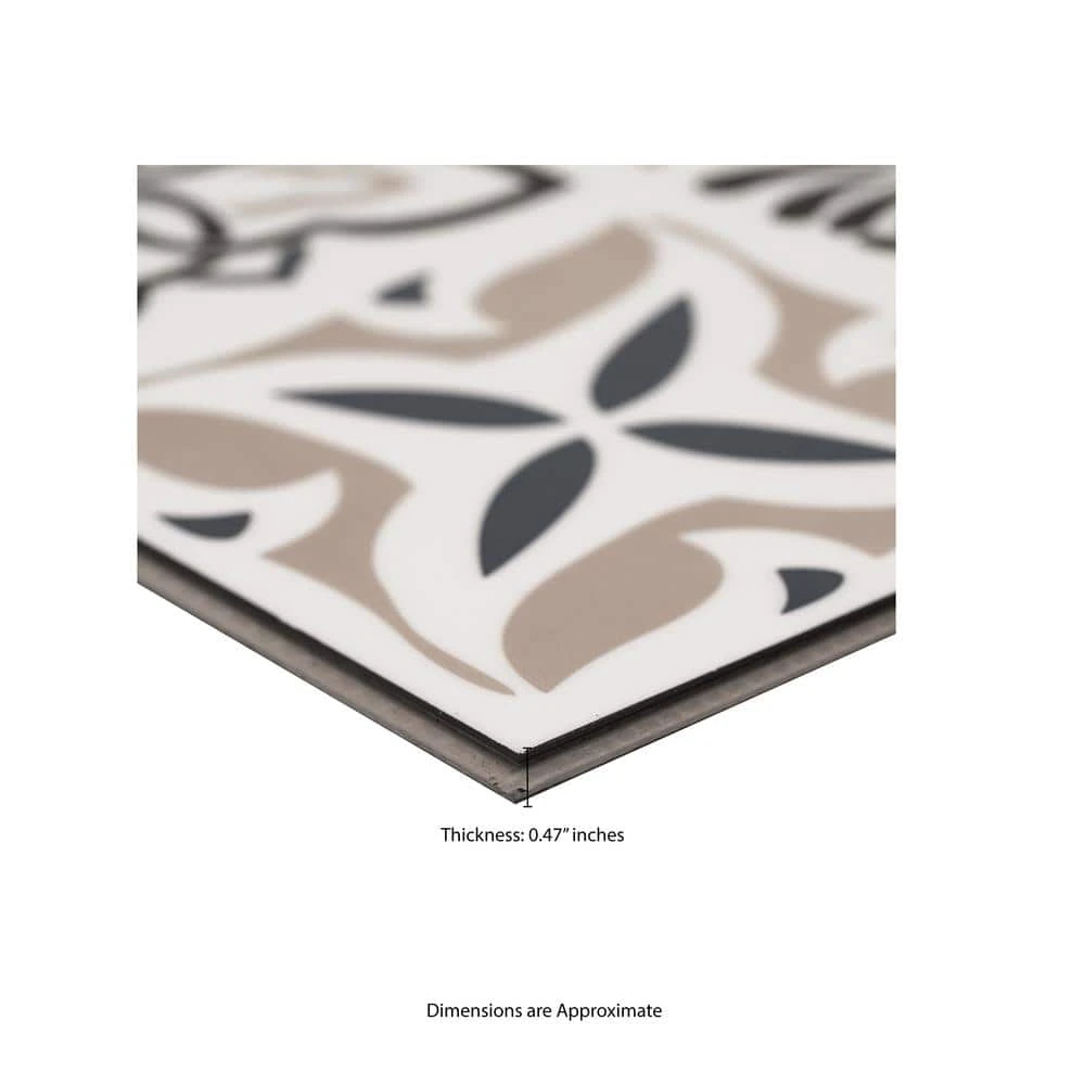 Home Decorators Collection Bailey Rain 11.81 in. W x 23.62 in. L Rigid Core Luxury Vinyl Tile Flooring (19.37 sq. ft. / case) 8 Home Decorators Collection Bailey Rain 11.81 in. W x 23.62 in. L Rigid Core Luxury Vinyl Tile Flooring (19.37 sq. ft. / case) - Image 6