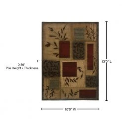 Home Decorators Collection Veneer Beige/Multi 10 ft. x 13 ft. Area Rug -Flora Home Decorators Soldes beige home decorators collection area rugs 0386640420 76 1000