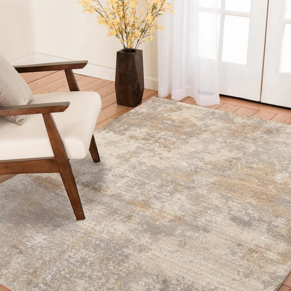 Home Decorators Collection Medina Beige 8 ft. x 10 ft. Abstract Area Rug 4 Home Decorators Collection Medina Beige 8 ft. x 10 ft. Abstract Area Rug - Image 2