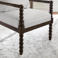 Home Decorators Collection Classic Wood Spindle Upholstered Accent Chair in Biscuit (28" W) 15 Home Decorators Collection Classic Wood Spindle Upholstered Accent Chair in Biscuit (28" W) -Flora Home Decorators Soldes biscuit home decorators collection accent chairs kw 8700260 1d 1000