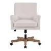 Home Decorators Collection Cosgrove Biscuit Beige Upholstered Office Chair with Arms and Adjustable Wood Base -Flora Home Decorators Soldes biscuit home decorators collection task chairs 124 1 64 1000