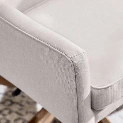 Home Decorators Collection Cosgrove Biscuit Beige Upholstered Office Chair with Arms and Adjustable Wood Base -Flora Home Decorators Soldes biscuit home decorators collection task chairs 124 1 a0 1000