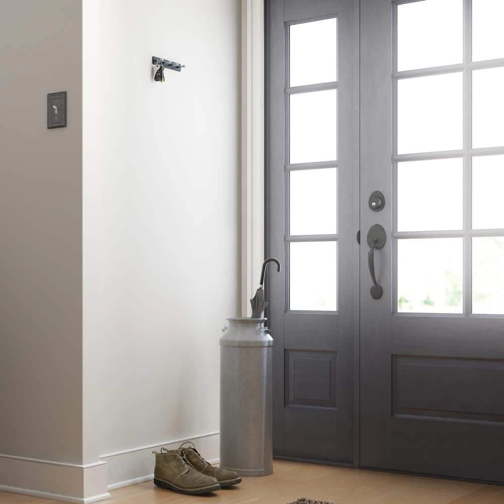 Home Decorators Collection 8 in. L Black and Nickel Metal Round Hook Key Rail 6 Home Decorators Collection 8 in. L Black and Nickel Metal Round Hook Key Rail - Image 4