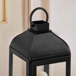 Home Decorators Collection Classic Black Metal Lantern Candle Holder - Hanging or Tabletop (Set of 2) -Flora Home Decorators Soldes black home decorators collection candle holders dc20 169340 1d 1000