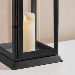 Home Decorators Collection Classic Black Metal Lantern Candle Holder - Hanging or Tabletop (Set of 2) -Flora Home Decorators Soldes black home decorators collection candle holders dc20 169340 a0 1000