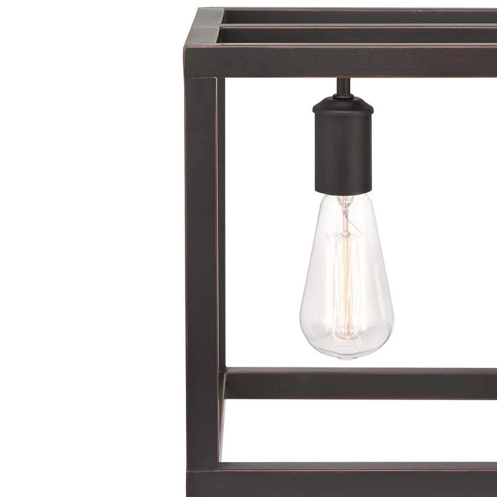 Home Decorators Collection Boswell Quarter 34 in. 5-Light Distressed Black Farmhouse Linear Chandelier for Dining and Kitchen Islands 10 Home Decorators Collection Boswell Quarter 34 in. 5-Light Distressed Black Farmhouse Linear Chandelier for Dining and Kitchen Islands - Image 8