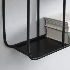 Home Decorators Collection Industrial Black Metal Wall Shelf (23 in. W x 33 in. H) -Flora Home Decorators Soldes black home decorators collection decorative shelving 99tg122pa 40 1000