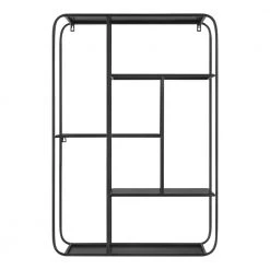 Home Decorators Collection Industrial Black Metal Wall Shelf (23 in. W x 33 in. H) -Flora Home Decorators Soldes black home decorators collection decorative shelving 99tg122pa 4f 1000