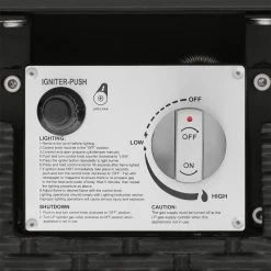 Home Decorators Collection Tucson 30 in. Square x 25.5 in. Steel Black Marble Tile Top LP Gas Fire Pit -Flora Home Decorators Soldes black home decorators collection gas fire pits 2479fp 2 4f 1000