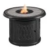 Home Decorators Collection St. Charles 36 in. x 25 in. Round Steel Liquid Propane Black Fire Pit Table 2 Home Decorators Collection St. Charles 36 in. x 25 in. Round Steel Liquid Propane Black Fire Pit Table -Flora Home Decorators Soldes black home decorators collection gas fire pits fhtm80318 64 1000